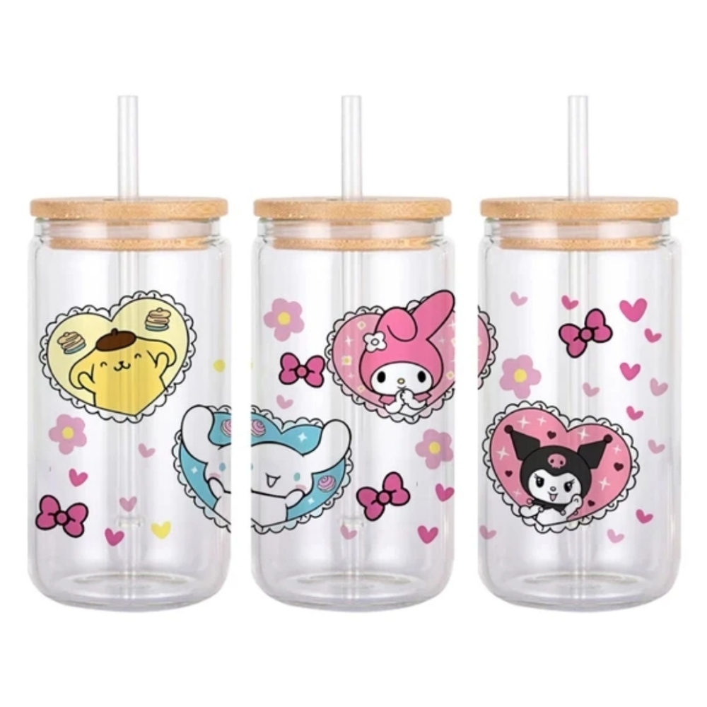 Sanrio Friends Glass Can Cup